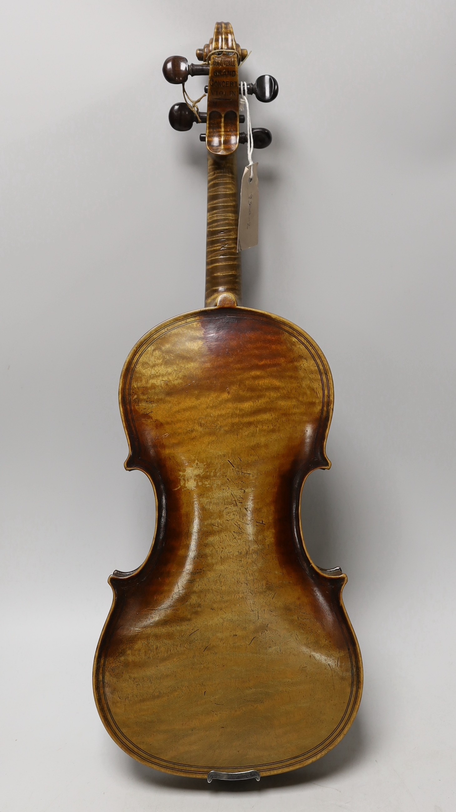 A Louis Lowendall Maggini violin, label inscribed and dated 1885, cased